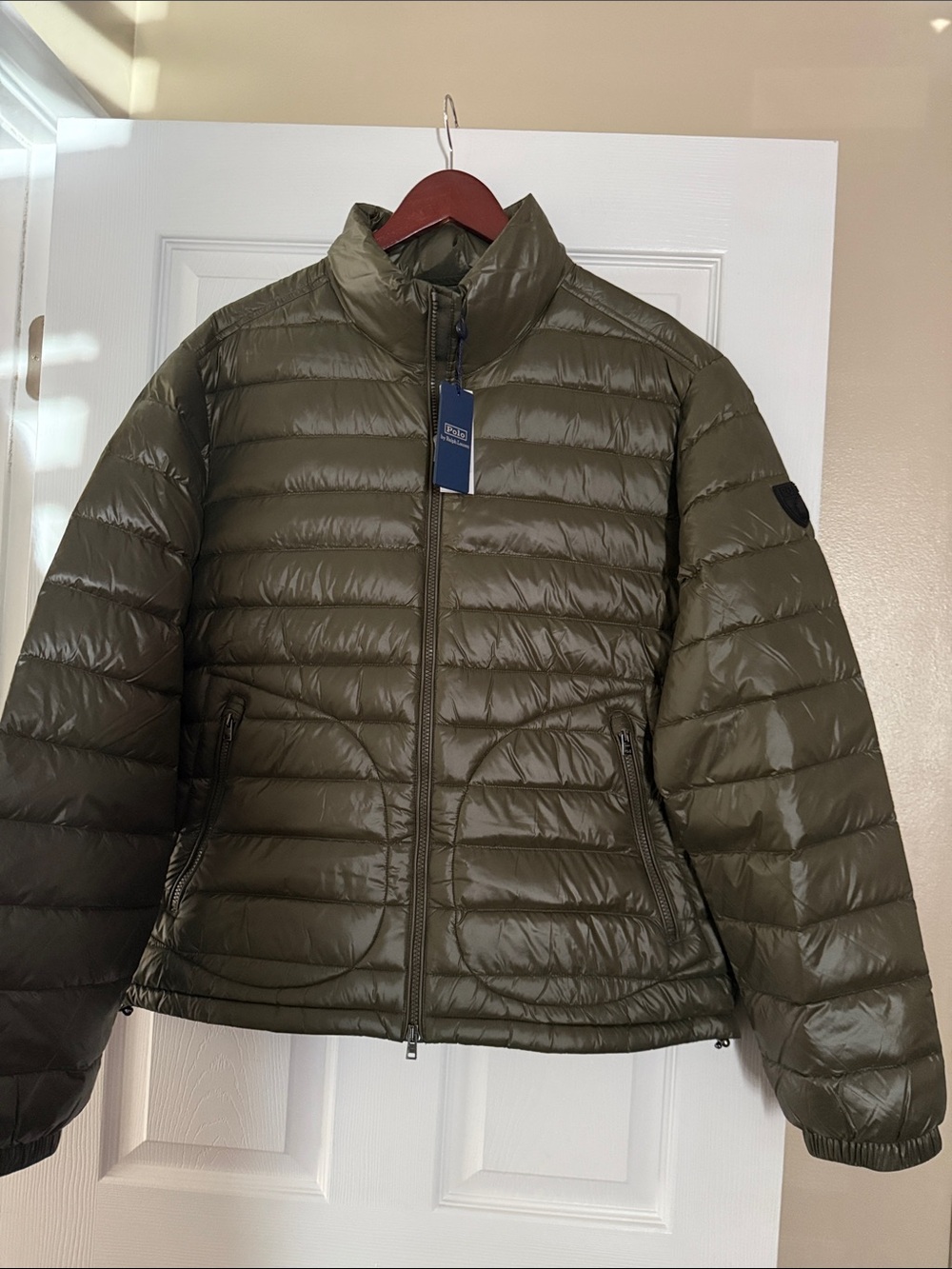 Polo by Ralph Lauren Olive Green Quilted Puffer Jacket